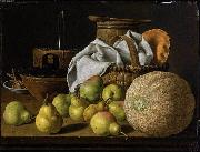 Luis Egidio Melendez Still Life with Melon and Pears Germany oil painting artist